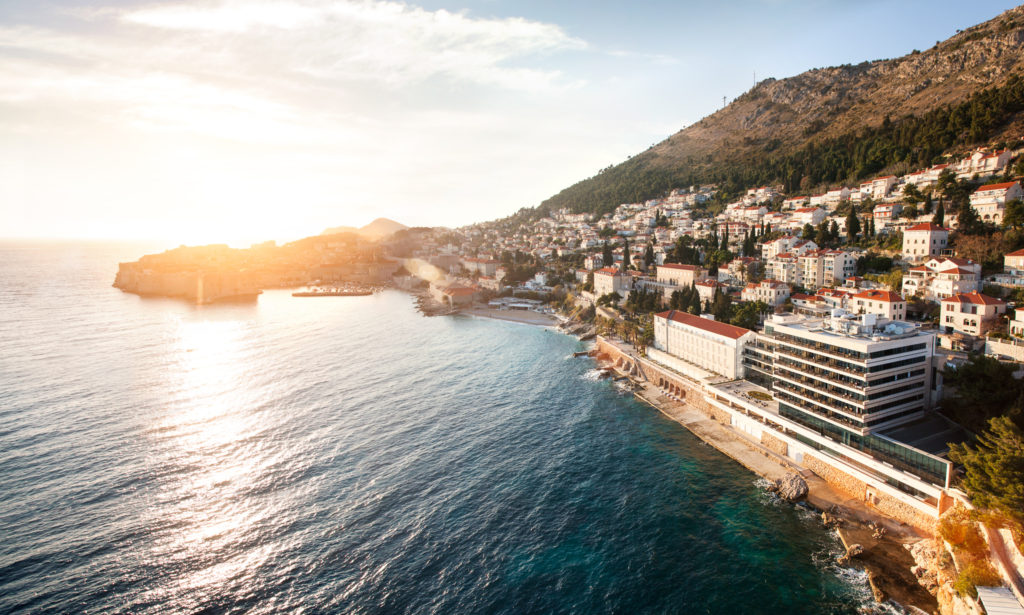 View of the property and the Dubrovnik Riviera from above