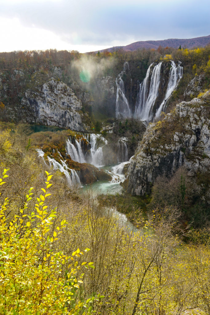 Veliki Slap and Sastavci waterfalls at Plitvice Lakes National Park