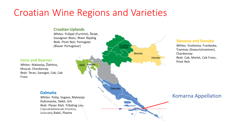 Wine Map Tasteful Croatian Journeys