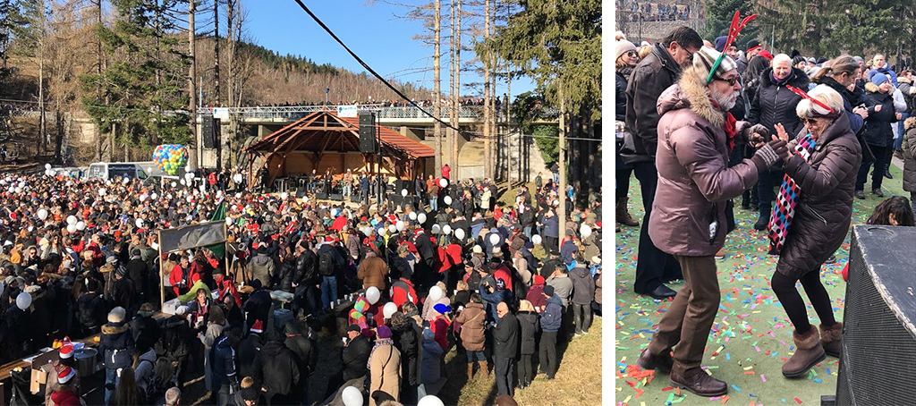 Christmas Traditions in Croatia - Celebrating New Year's Eve at noon in Fuzine, Gorski Kotar