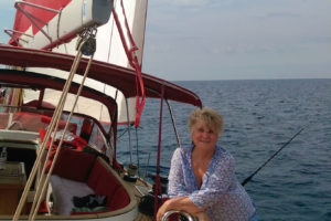 Croatia Luxury Travel Expert, Wanda S. Radetti, sailing the Adriatic