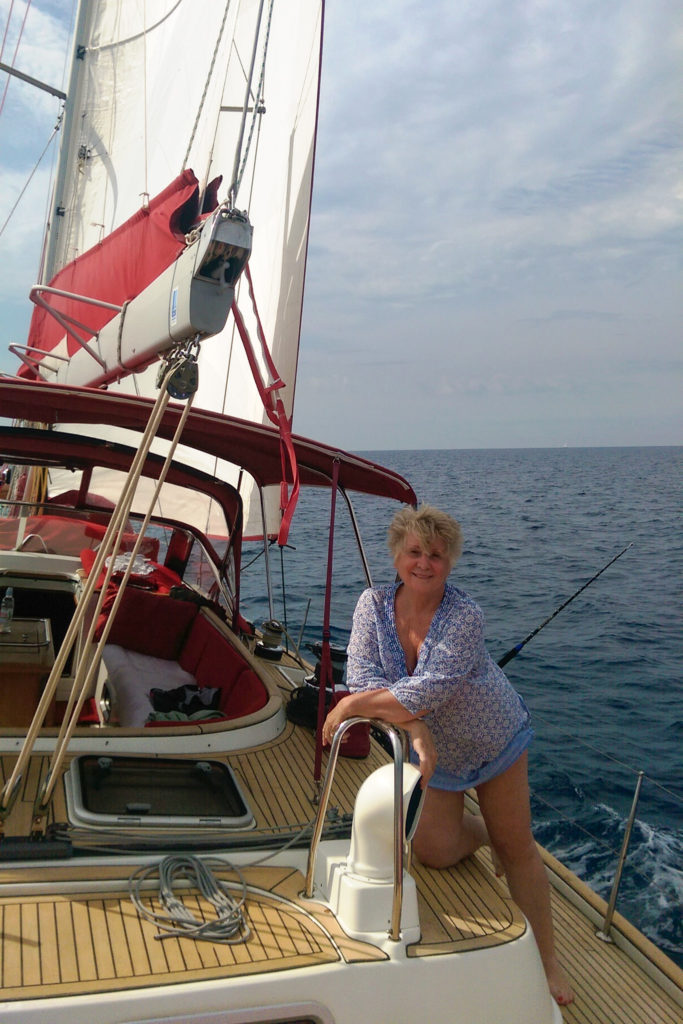 Croatia Luxury Travel Expert, Wanda S. Radetti, sailing the Adriatic