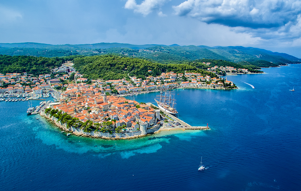 Korčula Town, on the island of Korčula, Croatia. Tasteful Croatian Journeys' recommendation for the best place to visit in April. 