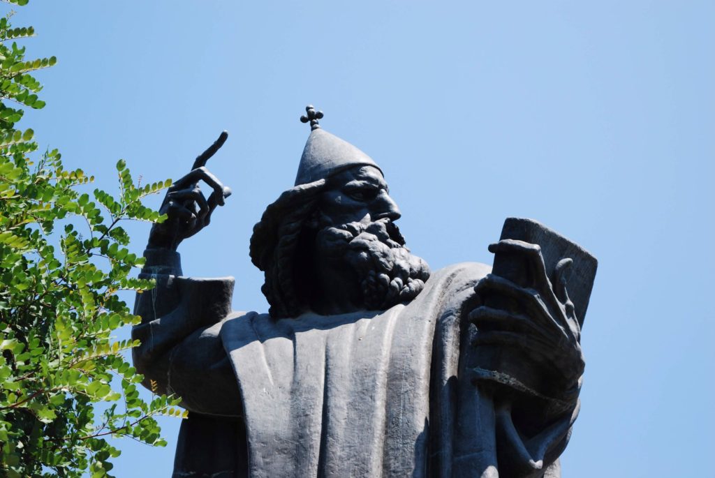 Statue of Gregory of Nin, a medieval bishop who first introduced the Croatian language in religious services, by Ivan Meštrović