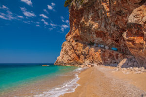 Hidden Pasjača Beach in the Konavle Region of Croatia; photo by Zoran Jelača, courtesy of the Croatian National Tourist Board