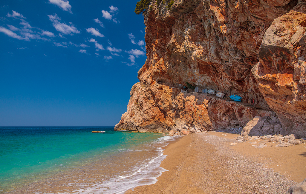 Hidden Pasjača Beach in the Konavle Region of Croatia; photo by Zoran Jelača, courtesy of the Croatian National Tourist Board